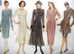1264 EZ BUTTON ST-FLARE DRESS, TUNIC,SKIRT,SCARF PATTERN 8-12